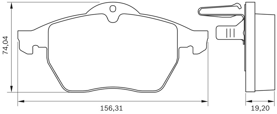 Pastilha de Freio - BB 61 - Bosch - 0986BB0064 - Jogo