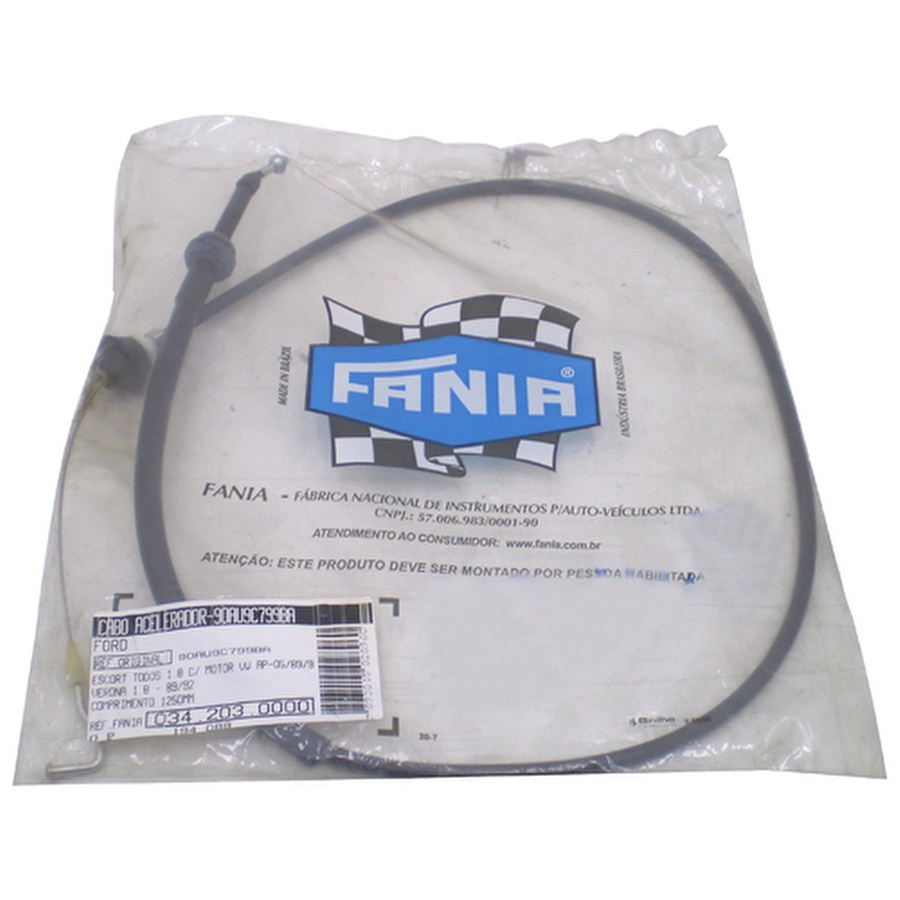 Cabo do Acelerador - Fania - 34-203 - Unitário