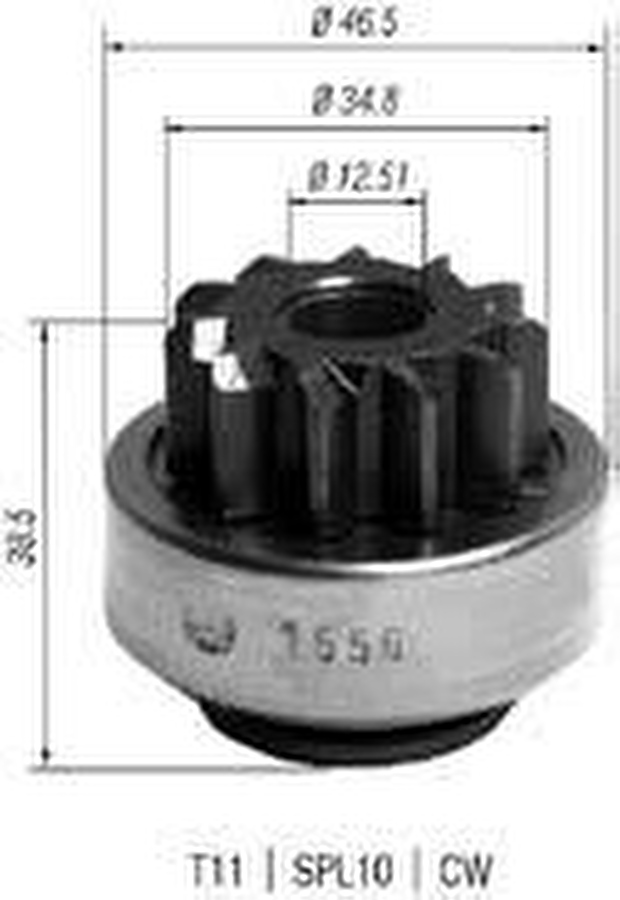 Impulsor de Partida do Motor de Arranque - Zen - 1556 - Unitário