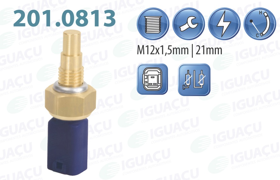 Sensor de Temperatura de Água - Iguaçu - 201.0813 - Unitário