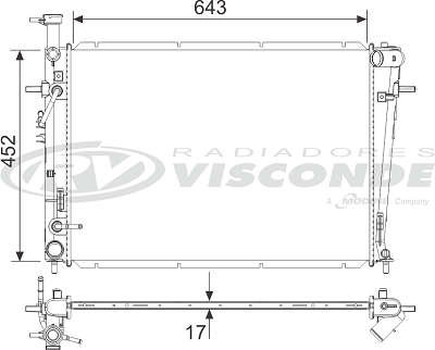 Radiador de Água - Visconde - 12700 - Unitário