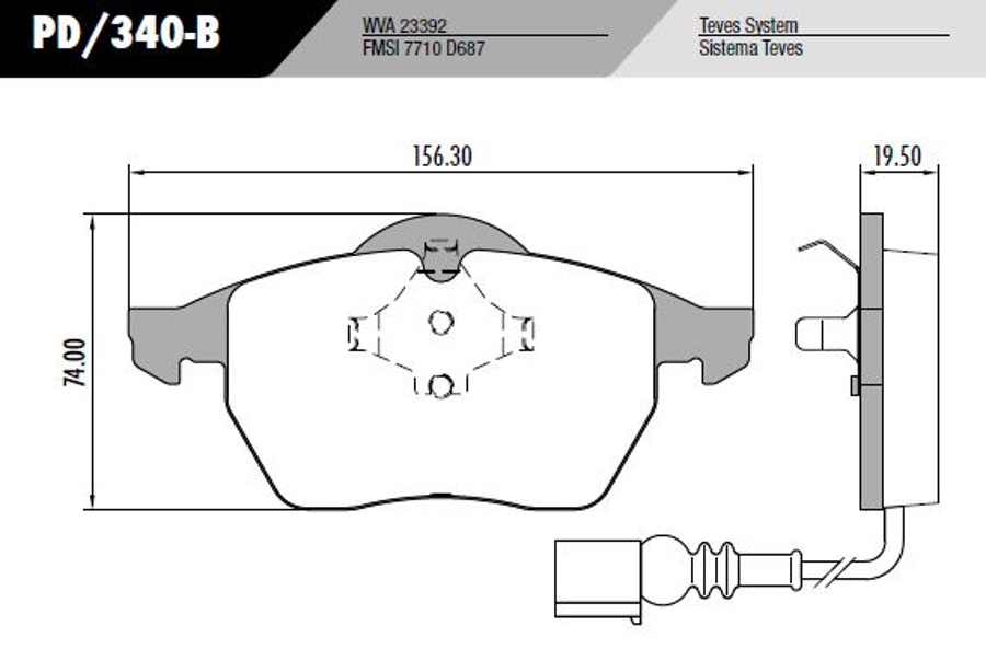 Pastilha de Freio - Fras-le - PD/340-B - Jogo