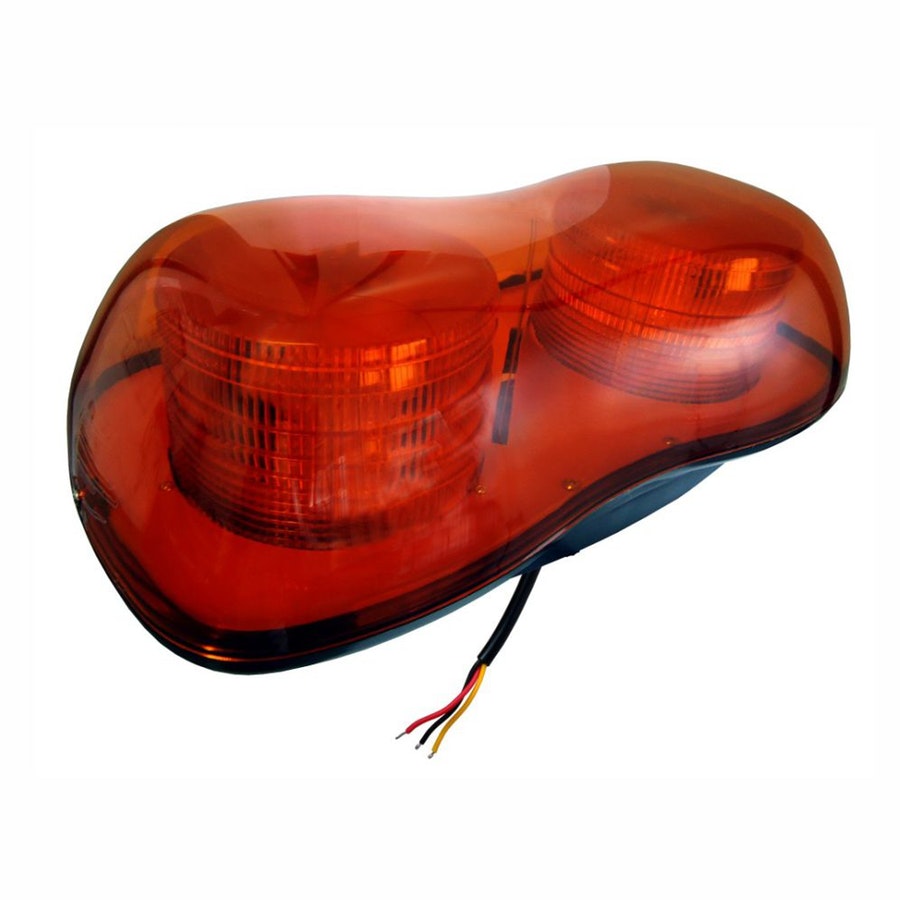 Luz de Advertência Âmbar Rotativa e Triplo Flash Bivolt - DNI - DNI 4100 - Unitário