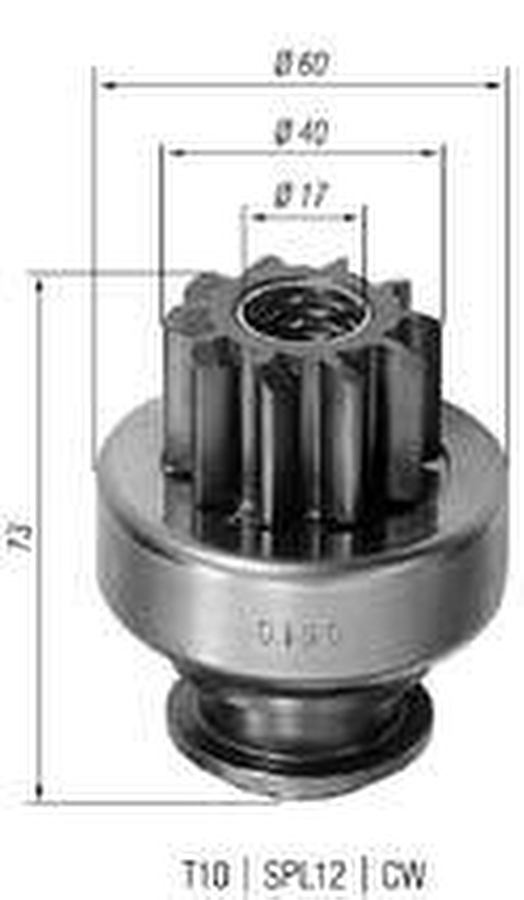 Impulsor de Partida do Motor de Arranque - Zen - 0150 - Unitário