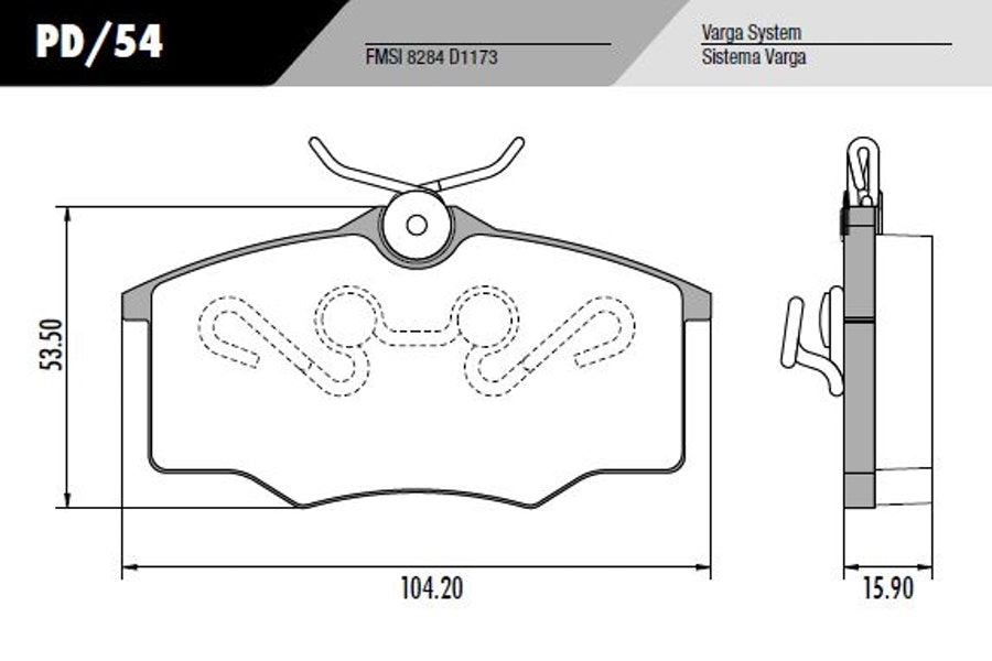 Pastilha de Freio - Fras-le - PD/54 - Jogo