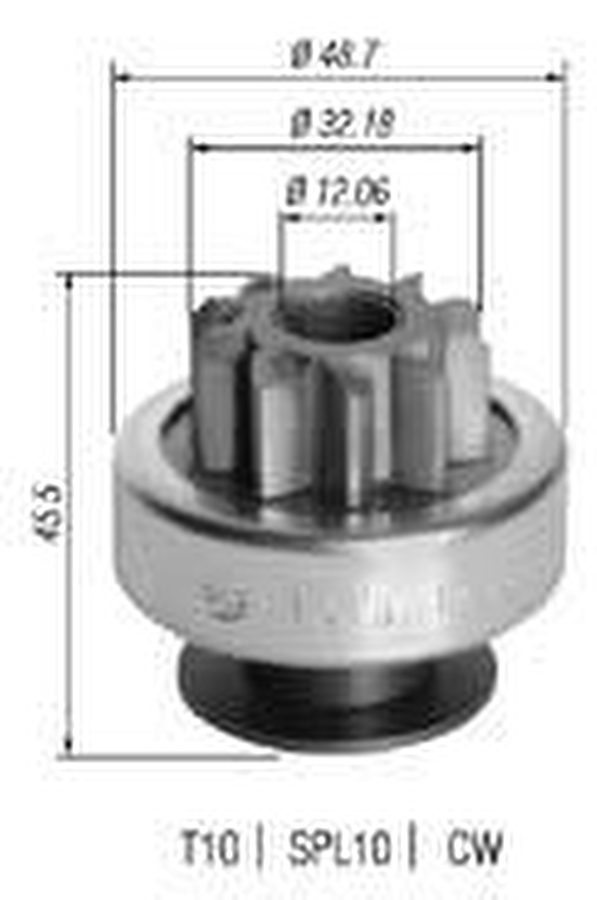 Impulsor de Partida do Motor de Arranque - Zen - 1618 - Unitário