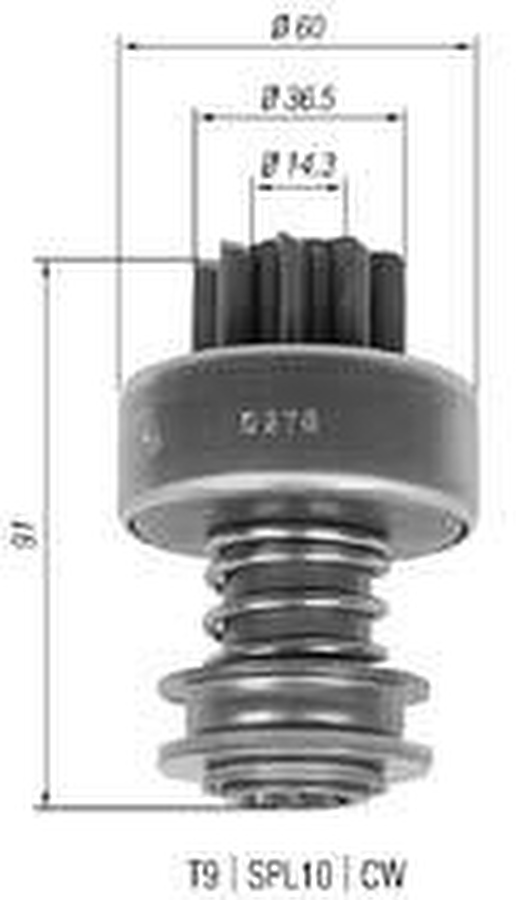 Impulsor de Partida do Motor de Arranque - Zen - 0970 - Unitário