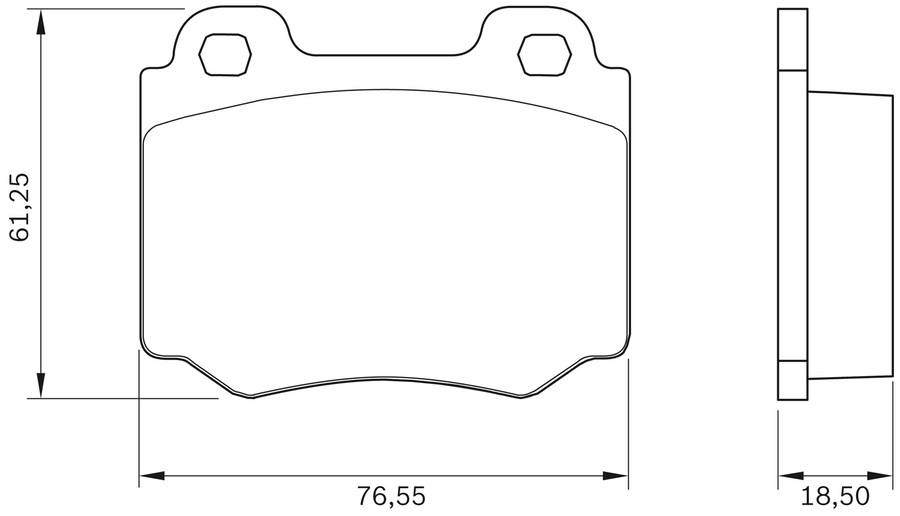 Pastilha de Freio - BB 43 - Bosch - 0986BB0267 - Jogo