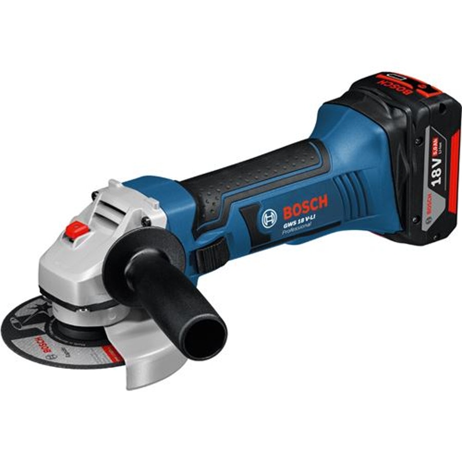 Esmerilhadeira Angular Bateria 4.1/2" 18V GWS18V-LI com Maleta 220V - Bosch Equipamentos - 060193A3E3 - Unitário