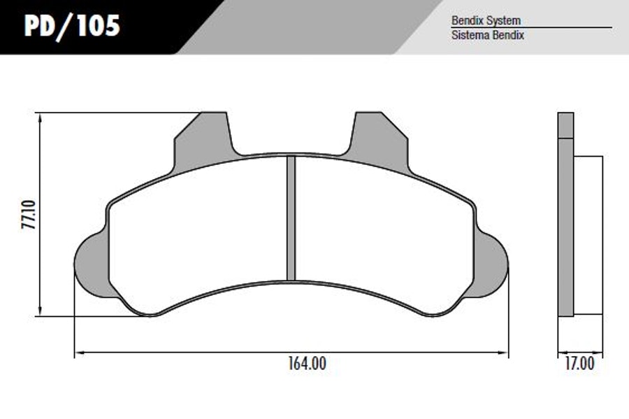 Pastilha de freio - Fras-le - PD/105 - Jogo