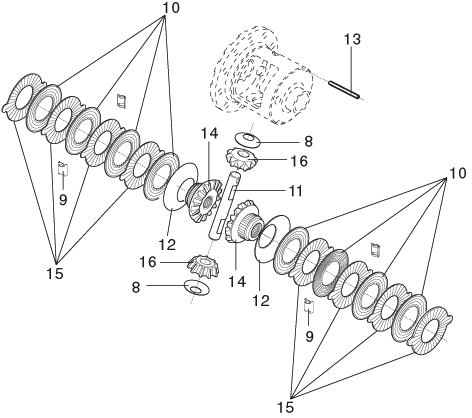 Kit de Discos de Fricção - Spicer - 707018-X - Unitário