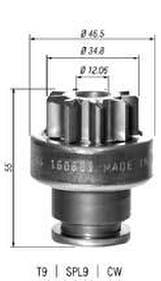 Impulsor de Partida do Motor de Arranque - Zen - 1636 - Unitário