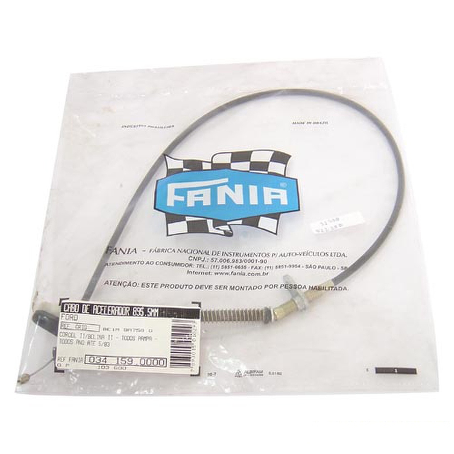 Cabo do Acelerador - Fania - 34-159 - Unitário