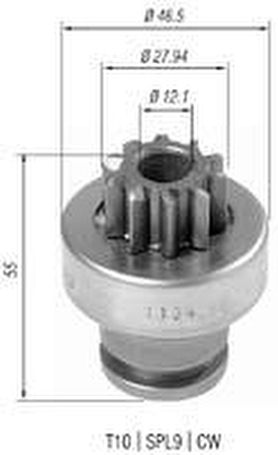 Impulsor de Partida do Motor de Arranque - Zen - 1134 - Unitário
