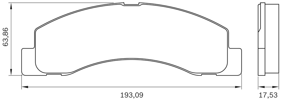 Pastilha de Freio - BB 0147/BB 62 - Bosch - 0986BB0278 - Jogo
