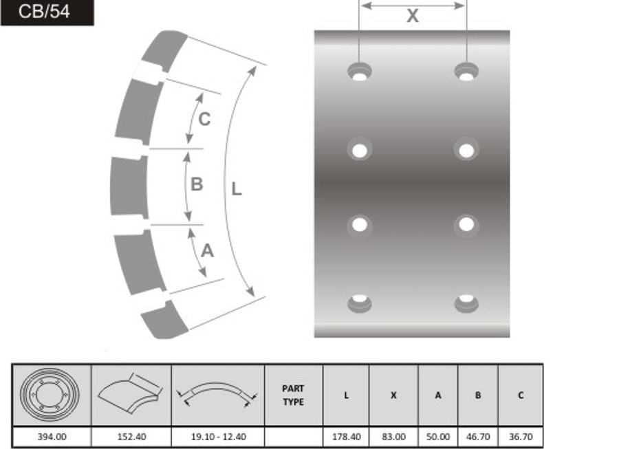 Cb/54 - Fras-le - CB/54 - Par