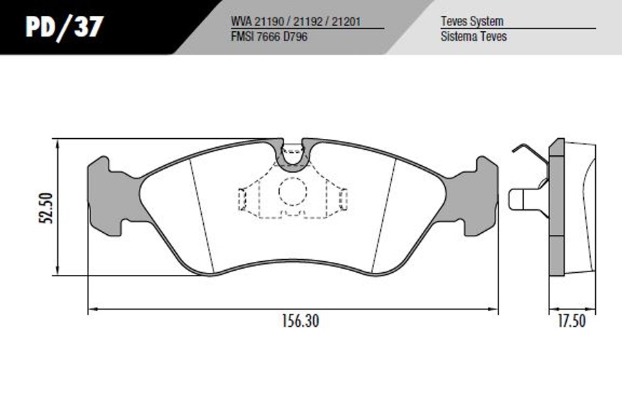 Pastilha de Freio - Fras-le - PD/37 - Jogo
