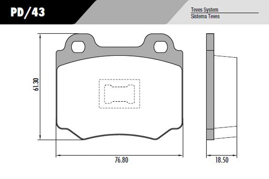 Pastilha de Freio - Fras-le - PD/43 - Jogo