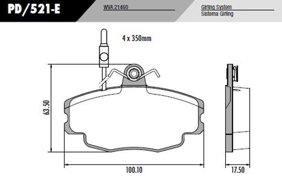 Pastilha de Freio - Fras-le - PD/521-E - Jogo