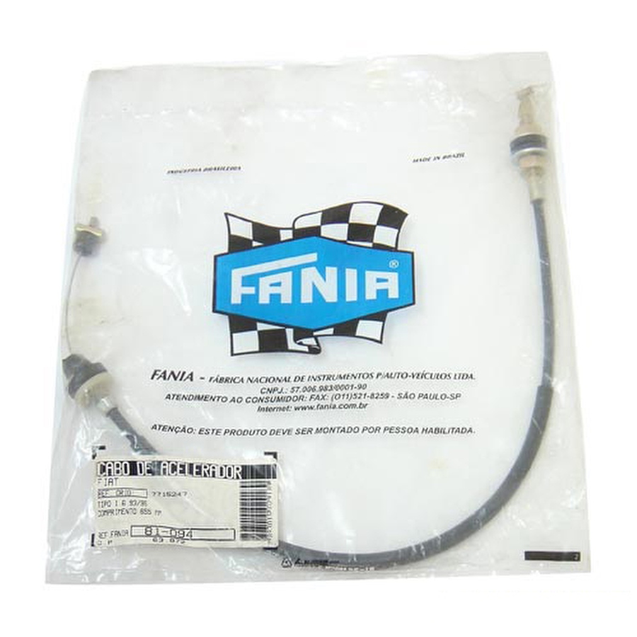 Cabo do Acelerador - Fania - 81-094 - Unitário