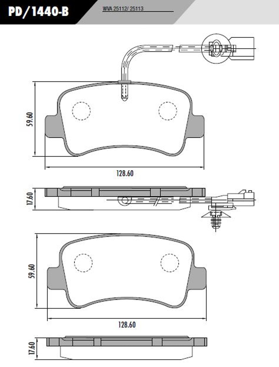 Pastilha de Freio Traseira Linha Leve Jogo - Fras-le - PD/1440-B - Jogo