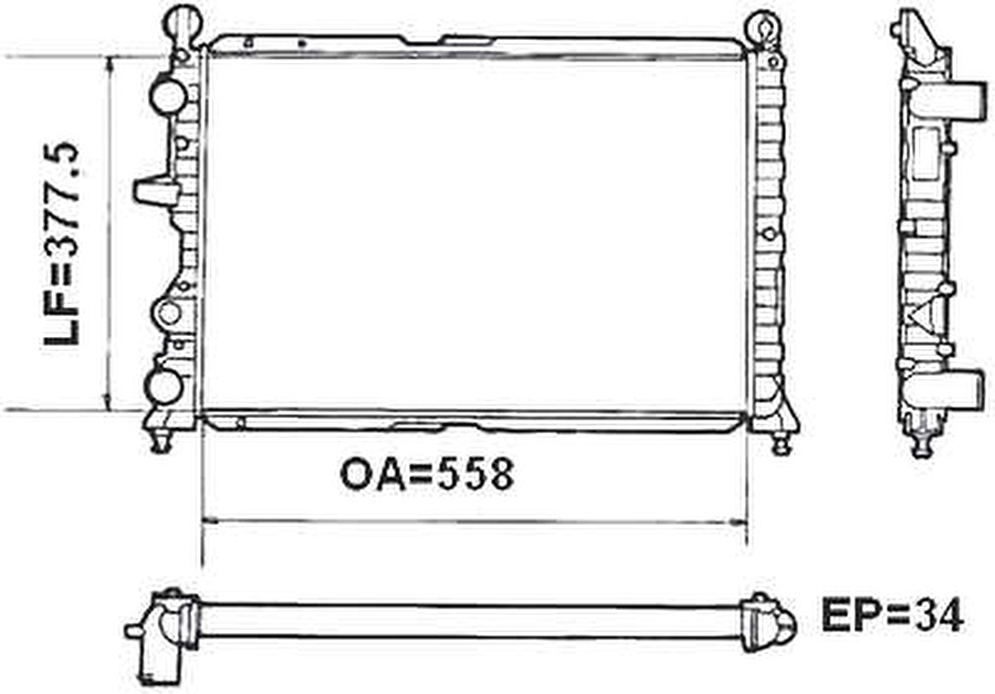 Radiador de Resfriamento - Valeo - 811073R - Unitário