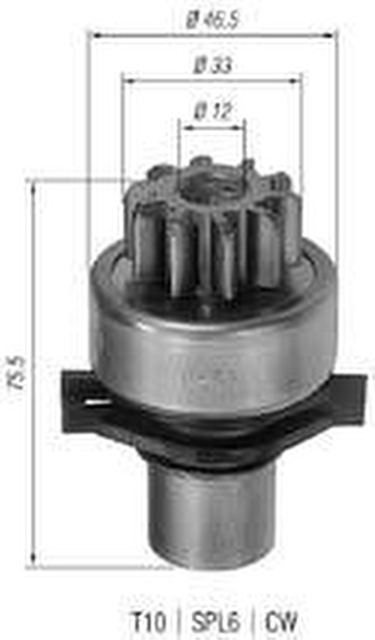 Impulsor de Partida do Motor de Arranque - Zen - 0495 - Unitário