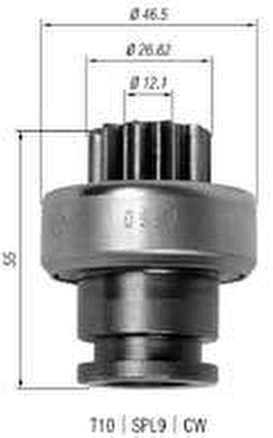 Impulsor de Partida do Motor de Arranque - Zen - 0990 - Unitário