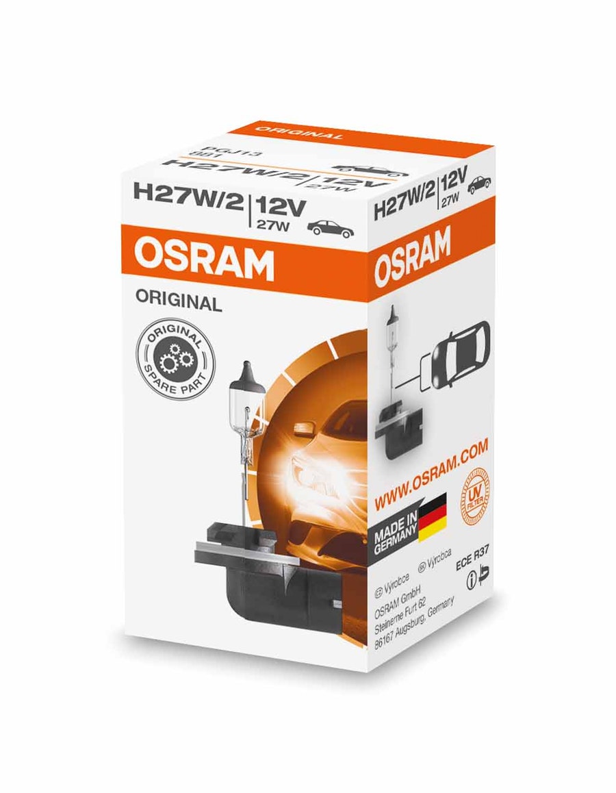 Par Lâmpada Farol H27/2 - 12 V / 27 W - Osram - 881 - Unitário