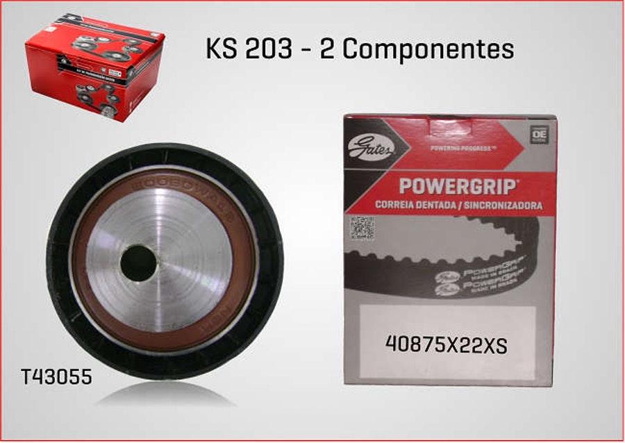Kit de Correia Dentada - Gates - KS203 - Unitário