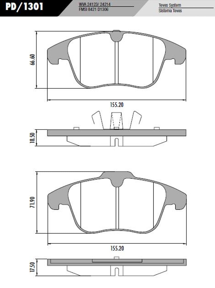 Pastilha de Freio - Fras-le - PD/1301 - Jogo