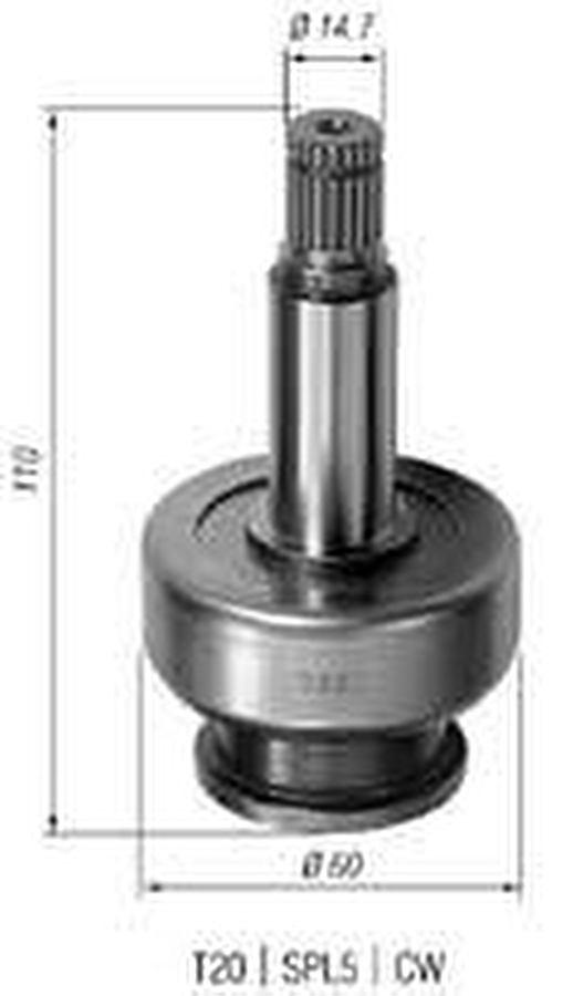 Impulsor de Partida do Motor de Arranque Automotivo Unitário - Zen - 0887 - Unitário