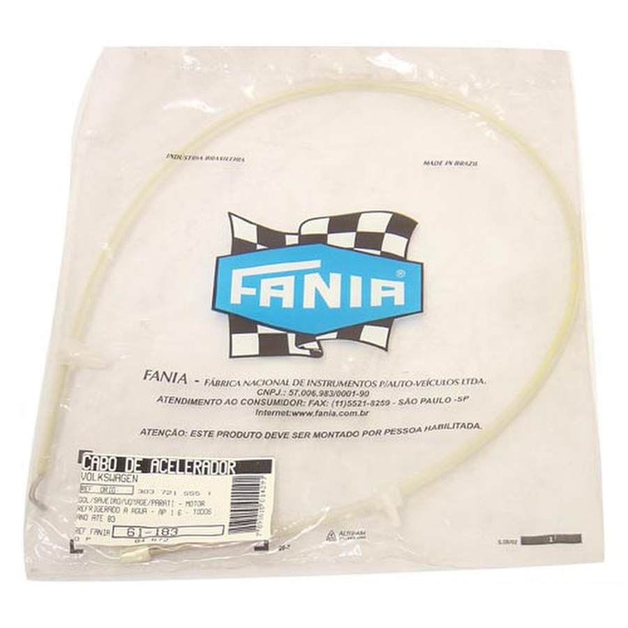 Cabo do Acelerador - Fania - 61-183 - Unitário