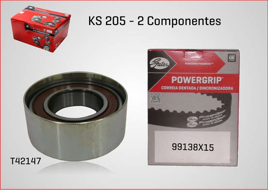 Kit de Correia Dentada - Gates - KS205 - Unitário