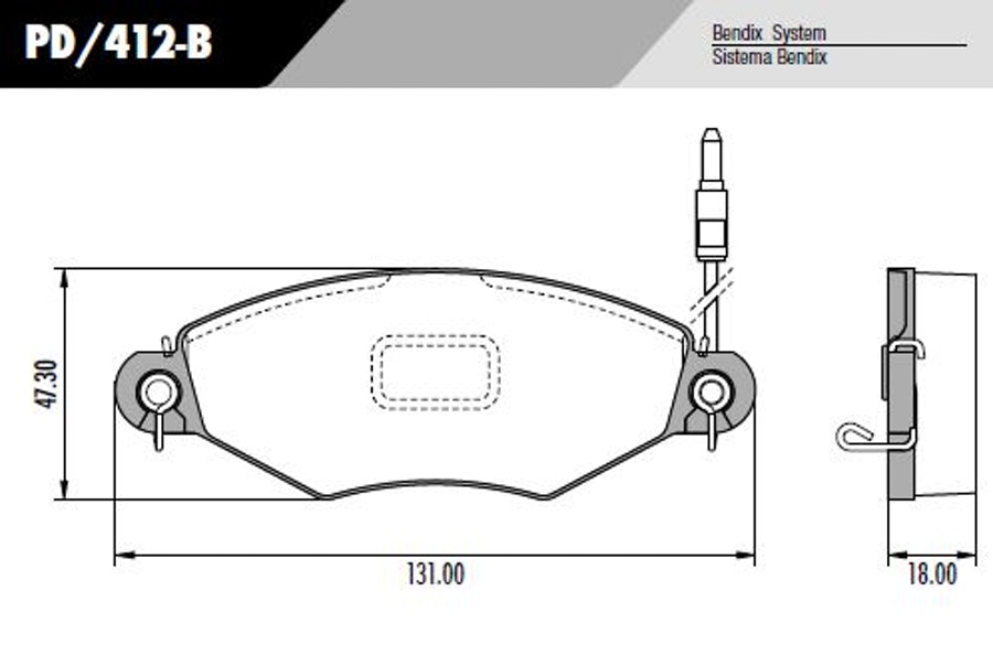Pastilha de Freio - Fras-le - PD/412-B - Jogo