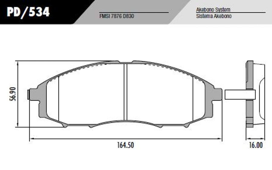 Pastilha de freio - Fras-le - PD/534 - Jogo