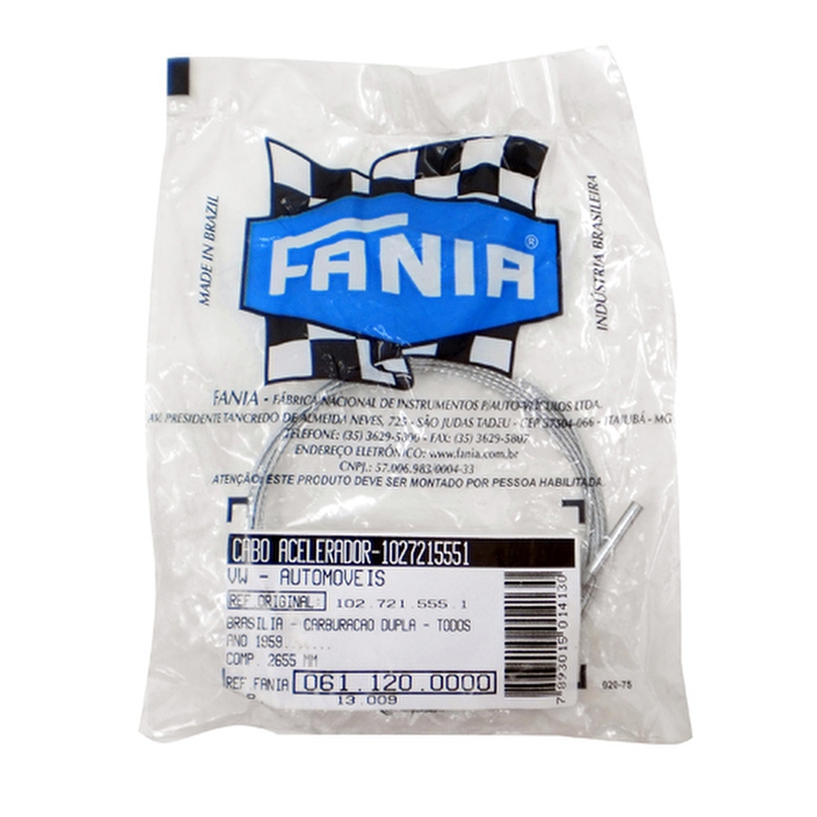 Cabo do Acelerador - Fania - 61-120 - Unitário