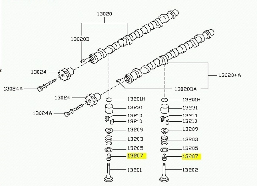 Retentor de Válvula - Original Nissan - 1320784A00 - Unitário