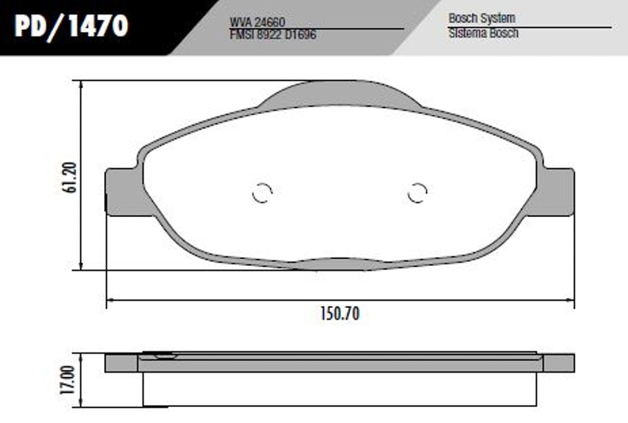 Pastilha de Freio - Fras-le - PD/1470 - Jogo
