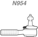 Terminal da Caixa de Câmbio Dianteiro Linha Pesada Unitário - Nakata - N 954 - Unitário