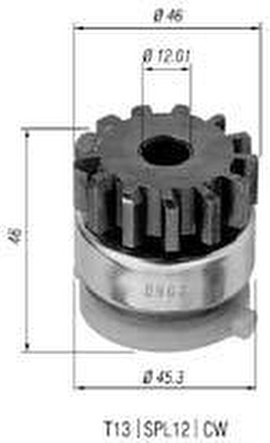 Impulsor de Partida do Motor de Arranque - Zen - 0907 - Unitário