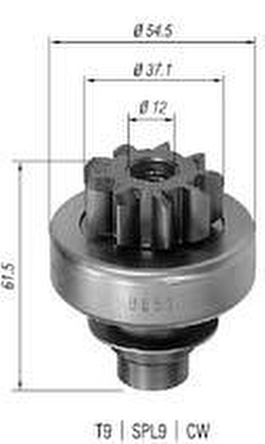 Impulsor de Partida do Motor de Arranque - Zen - 0657 - Unitário