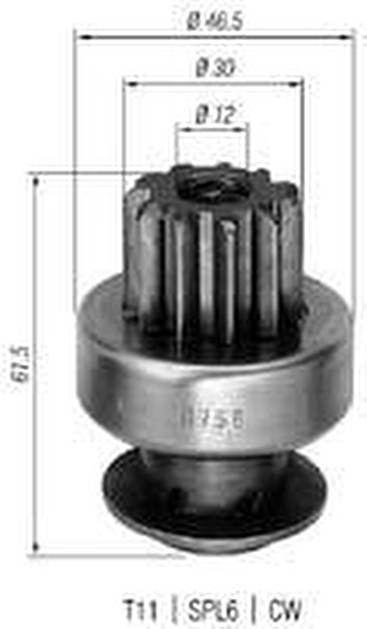 Impulsor de Partida do Motor de Arranque - Zen - 0756 - Unitário