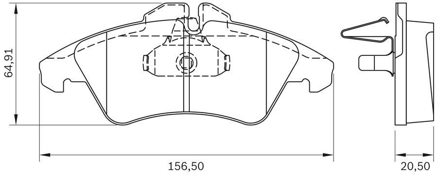 Pastilha de Freio - BB 417 - Bosch - 0986BB0153 - Jogo