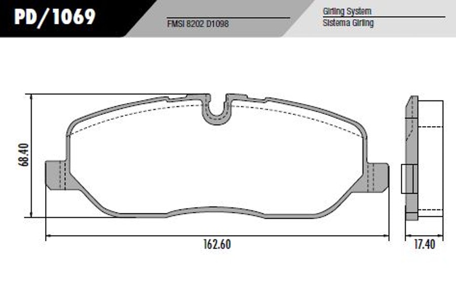 Pastilha de Freio - Fras-le - PD/1069 - Jogo