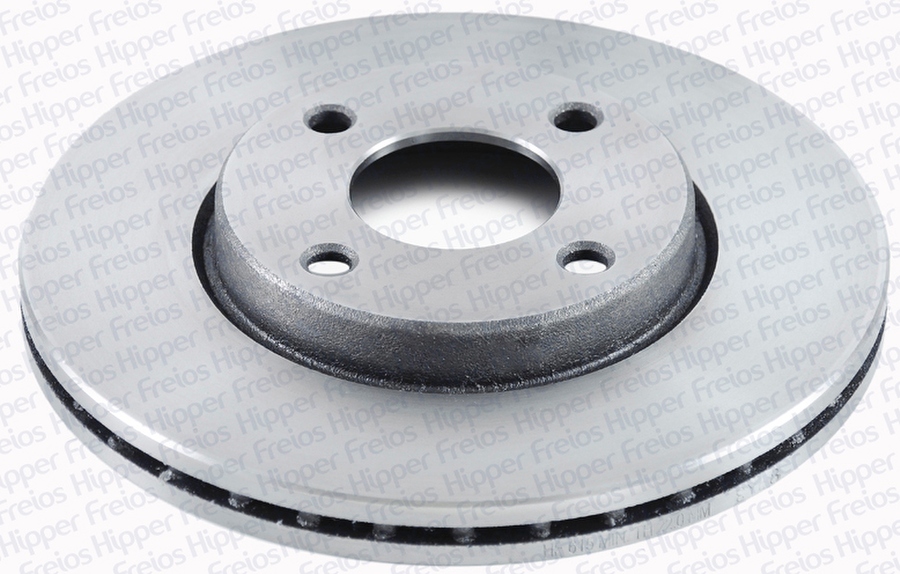 Disco de Freio Ventilado sem Cubo - Hipper Freios - HF 615 - Par