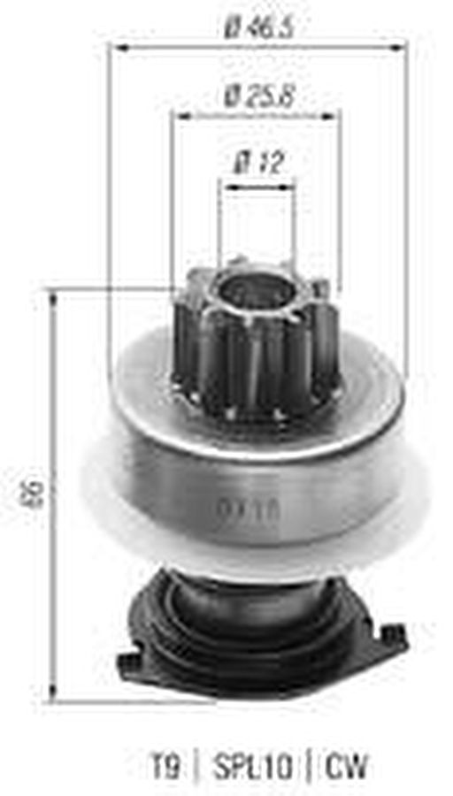 Impulsor de Partida do Motor de Arranque - Zen - 0115 - Unitário