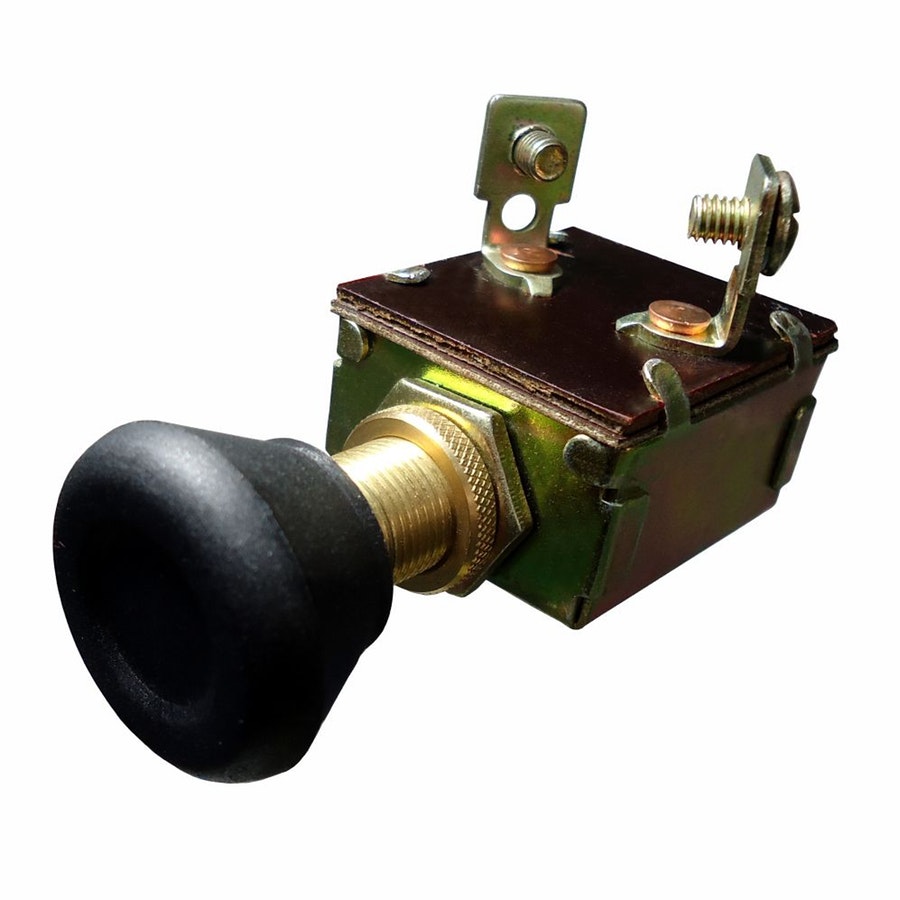 Chave Luz Comutadora 2 Puxadas 120W p/ Linha Pesada Ford/Case/Caterpillar/Hyster-12/24V 2 Terminais - DNI - DNI 2085 - Unitário