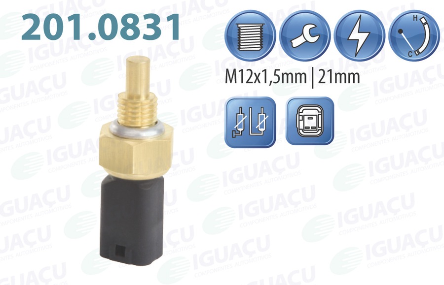 Sensor de Temperatura de Água - Iguaçu - 201.0831 - Unitário