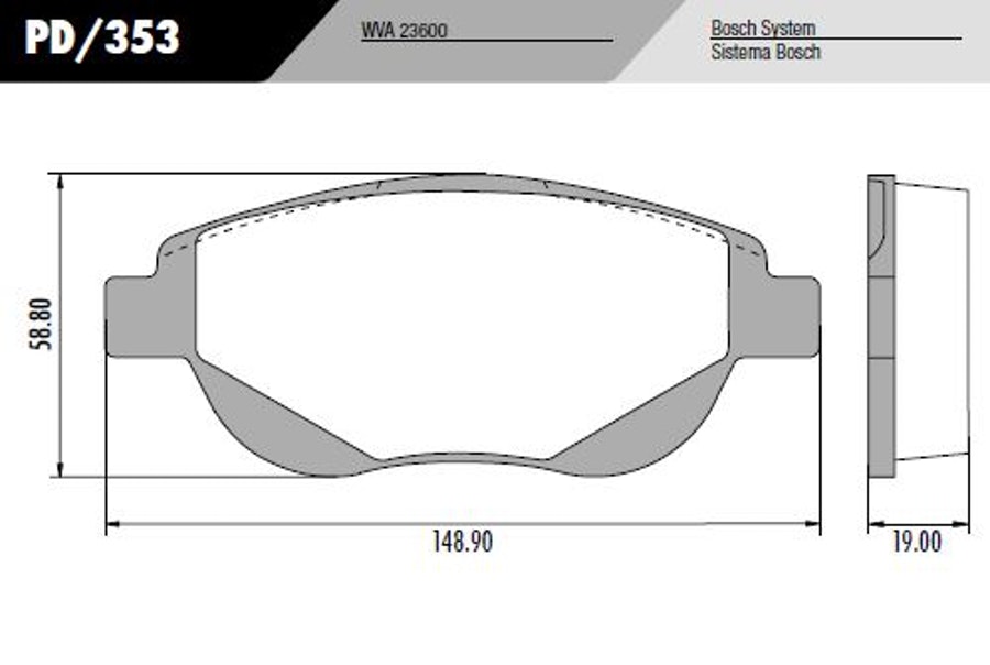 Pastilha de Freio - Fras-le - PD/353 - Jogo